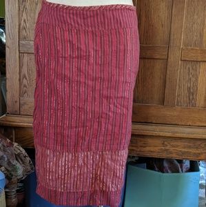 Cotton knee skirt